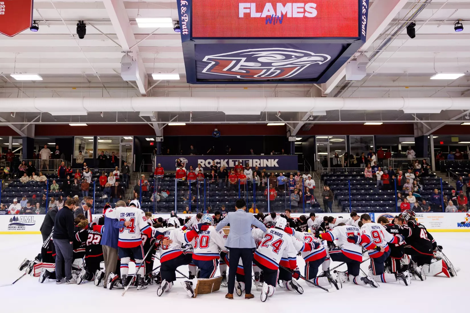Men’s D1 Hockey takes on NC State at the LaHaye Ice Center on September 13, 2025 (Photo by Travis Clayton)