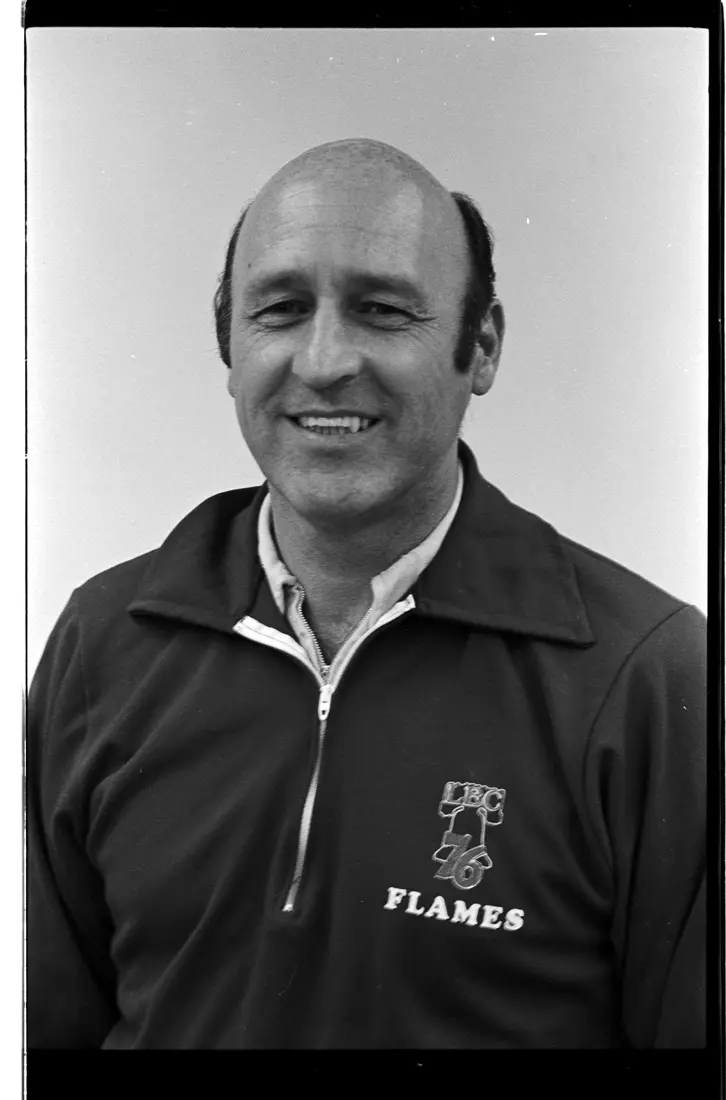 Wrestling head coach Bill Bonheim in November, 1976. (Photo by Les Schofer)