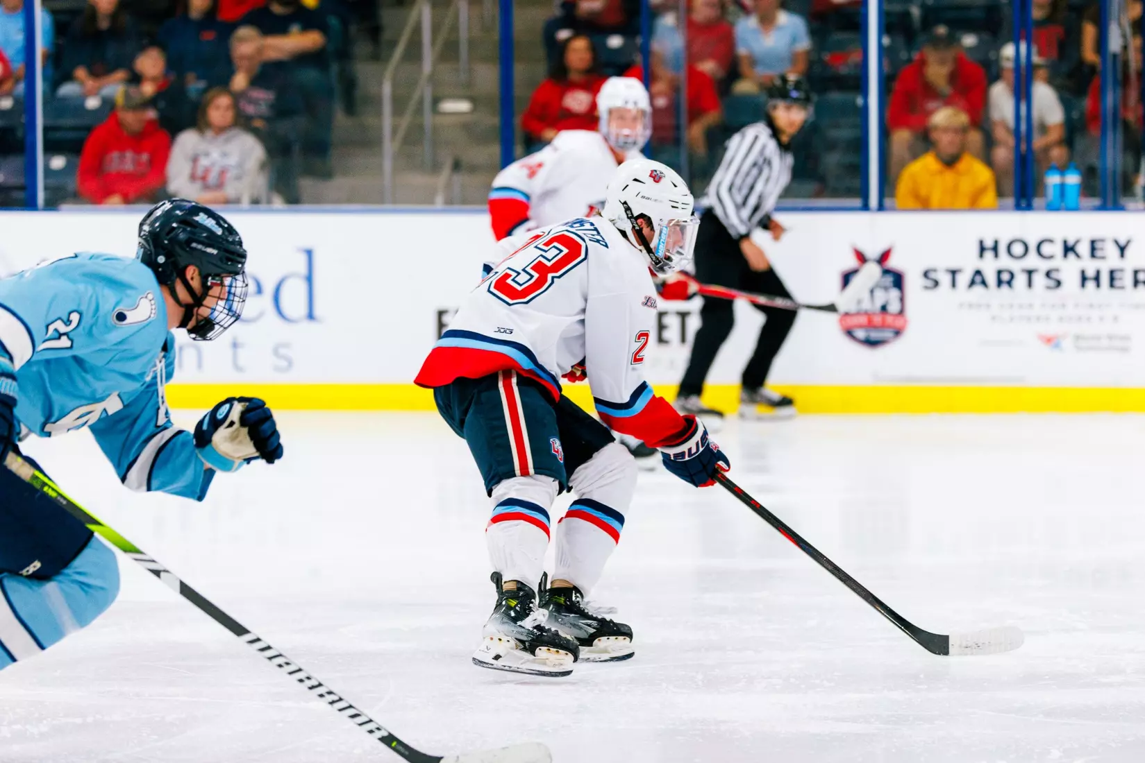 Liberty University’s Men’s D1 Hockey team takes on UNC on September 19, 2025 (Photo by Simon Barbre)