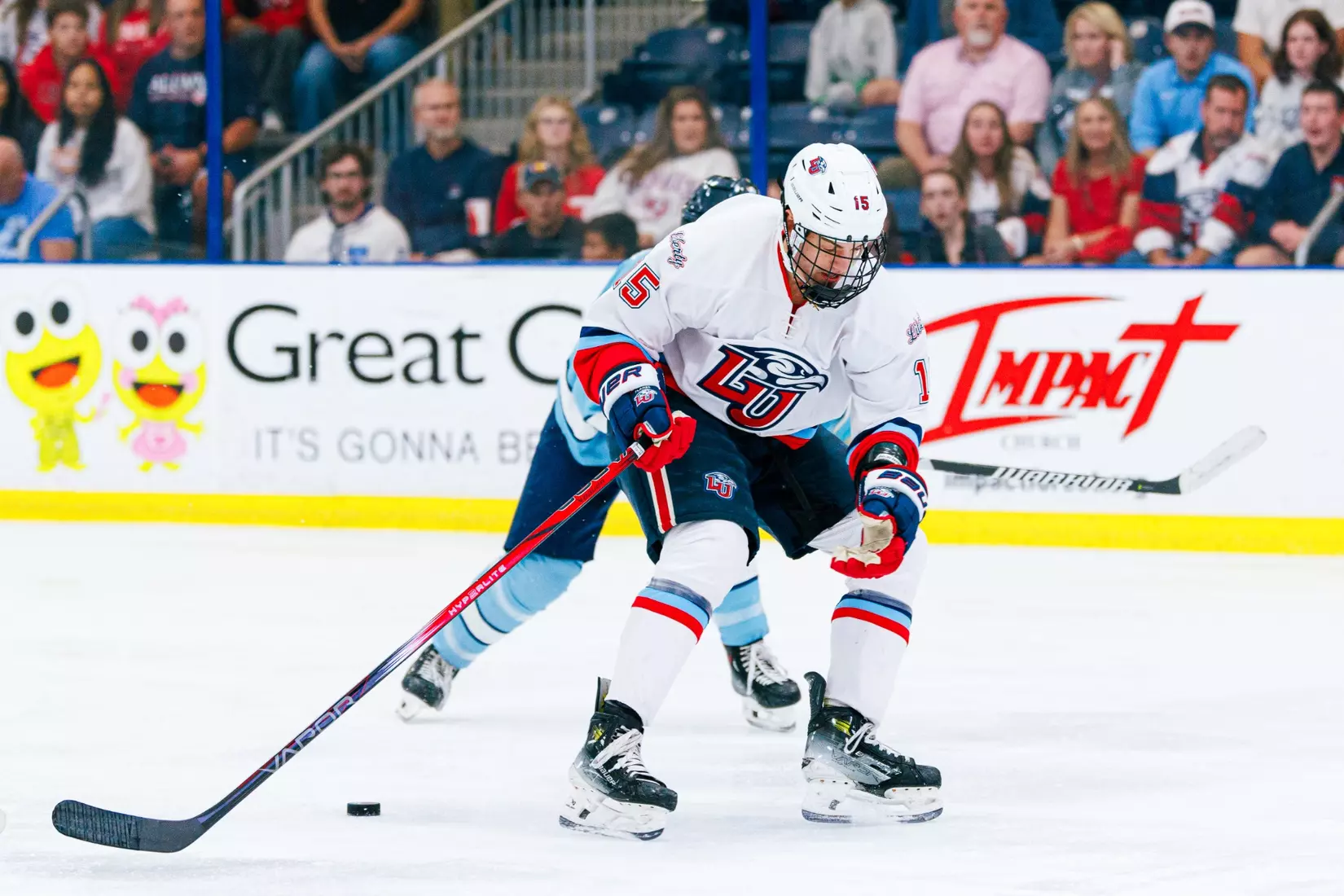 Liberty University’s Men’s D1 Hockey team takes on UNC on September 19, 2025 (Photo by Simon Barbre)