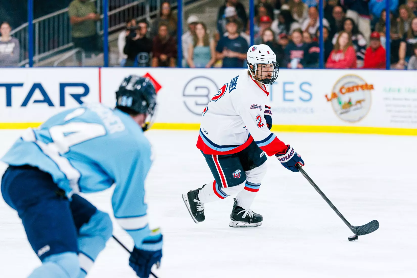 Liberty University’s Men’s D1 Hockey team takes on UNC on September 19, 2025 (Photo by Simon Barbre)