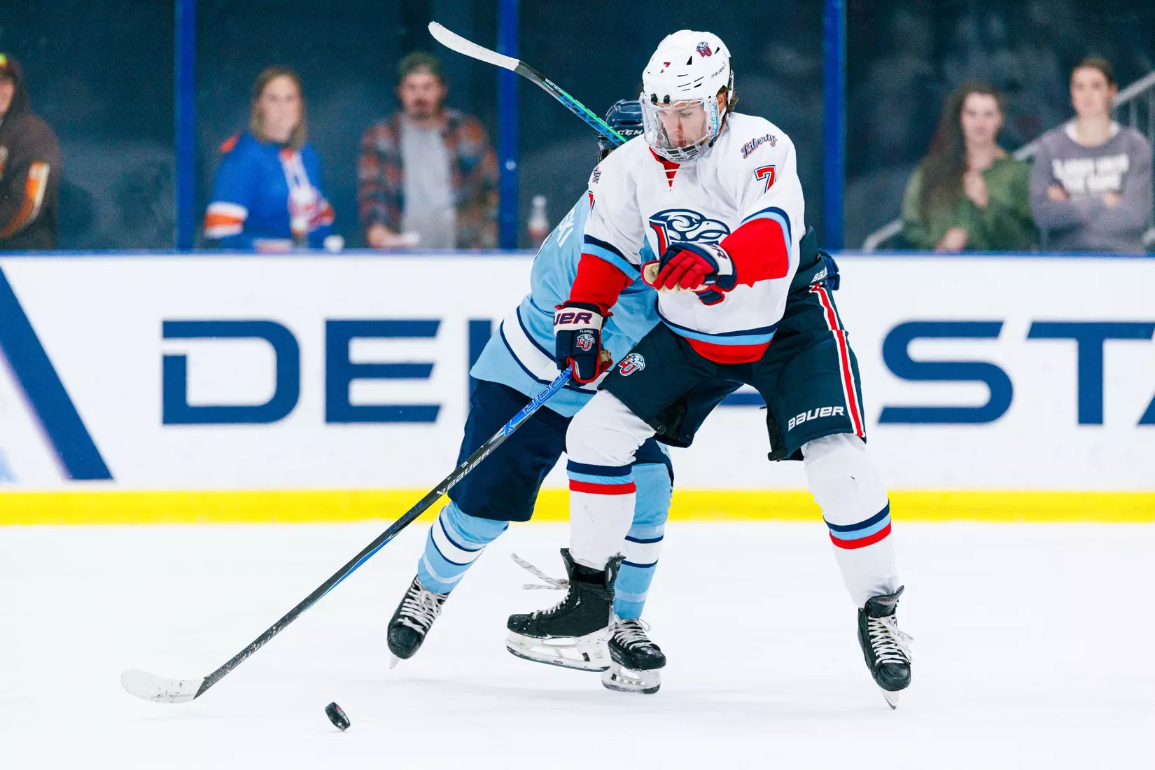 Liberty University’s Men’s D1 Hockey team takes on UNC on September 19, 2025 (Photo by Simon Barbre)
