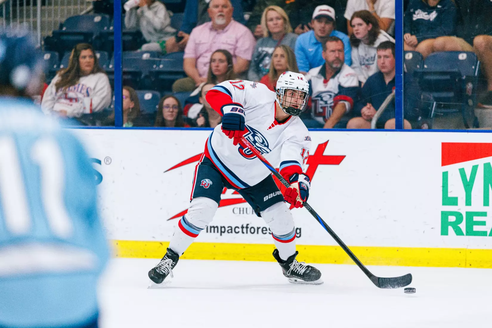 Liberty University’s Men’s D1 Hockey team takes on UNC on September 19, 2025 (Photo by Simon Barbre)