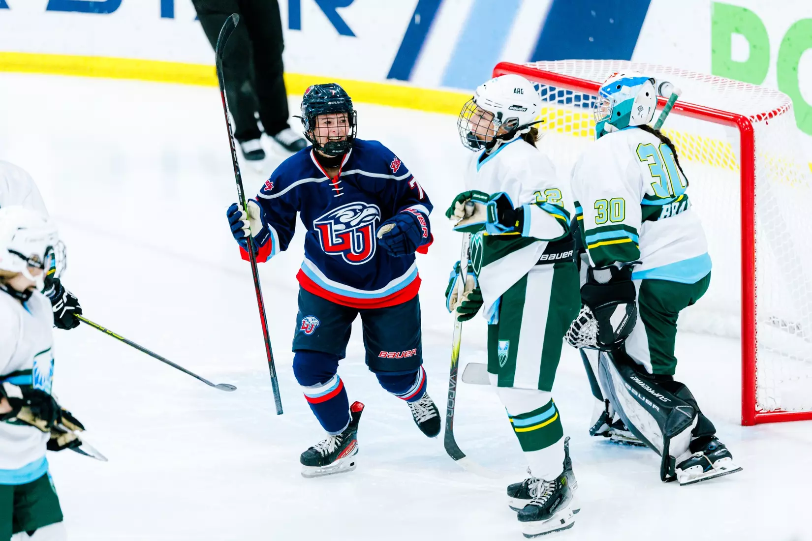 Liberty University’s Women’s D1 Hockey team takes on Purcell Hockey Academy on September 26, 2025 (Photo by Simon Barbre)