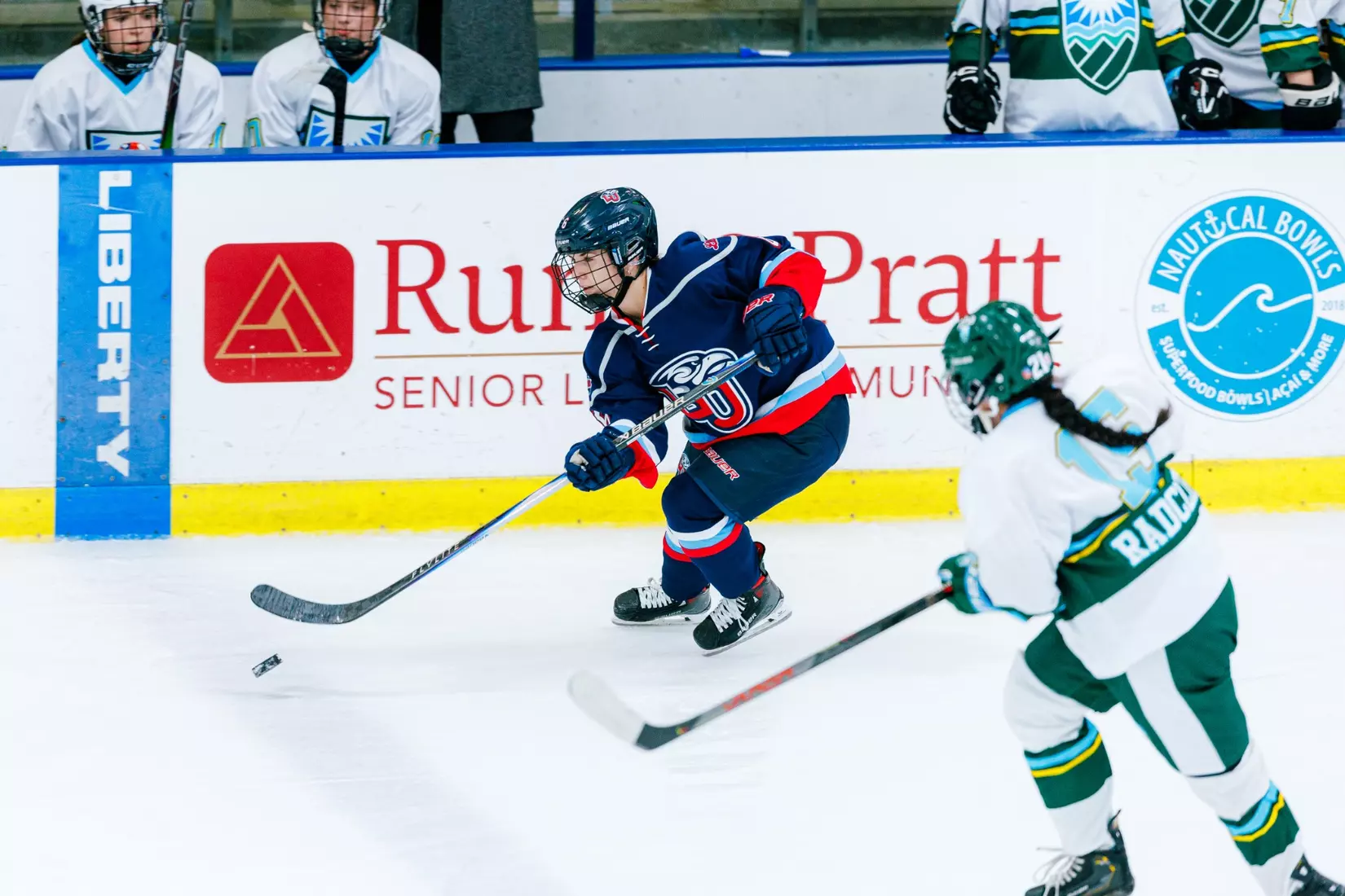 Liberty University’s Women’s D1 Hockey team takes on Purcell Hockey Academy on September 26, 2025 (Photo by Simon Barbre)