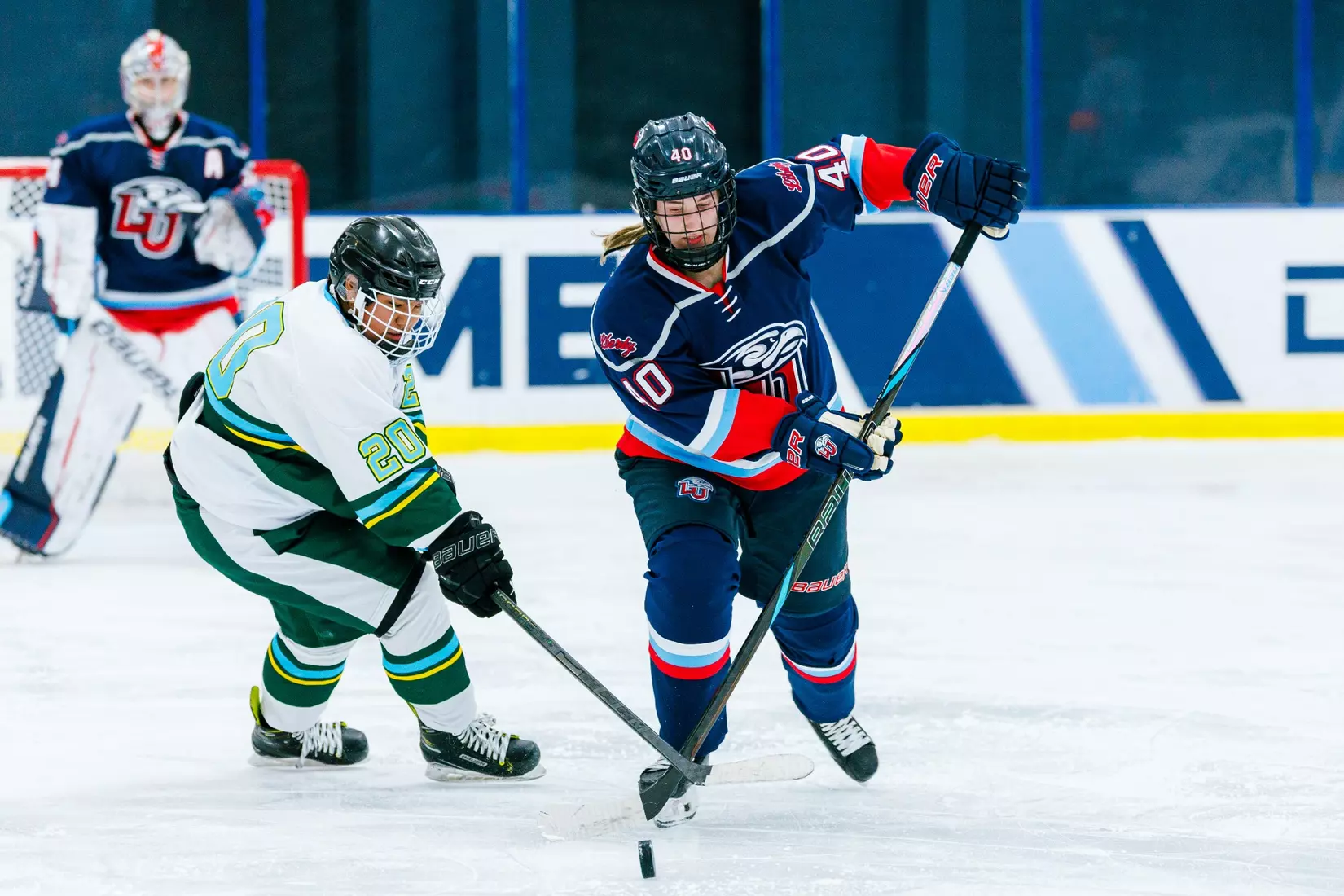 Liberty University’s Women’s D1 Hockey team takes on Purcell Hockey Academy on September 26, 2025 (Photo by Simon Barbre)