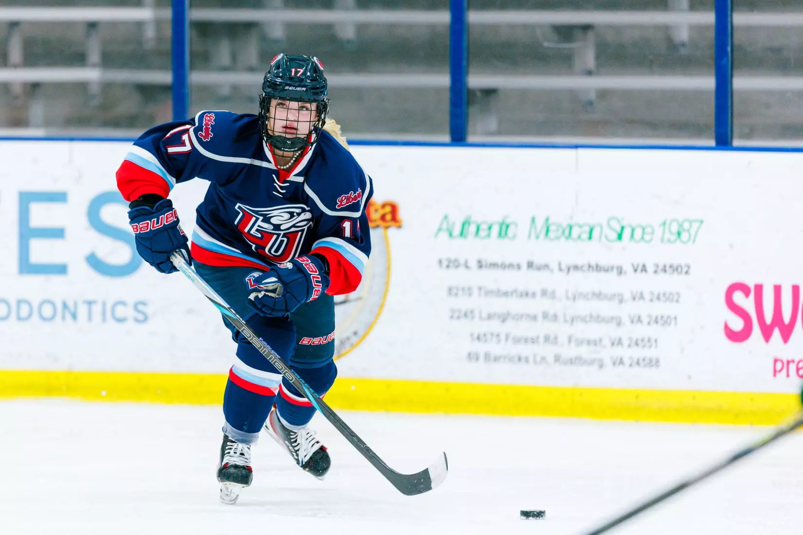 Liberty University’s Women’s D1 Hockey team takes on Purcell Hockey Academy on September 26, 2025 (Photo by Simon Barbre)