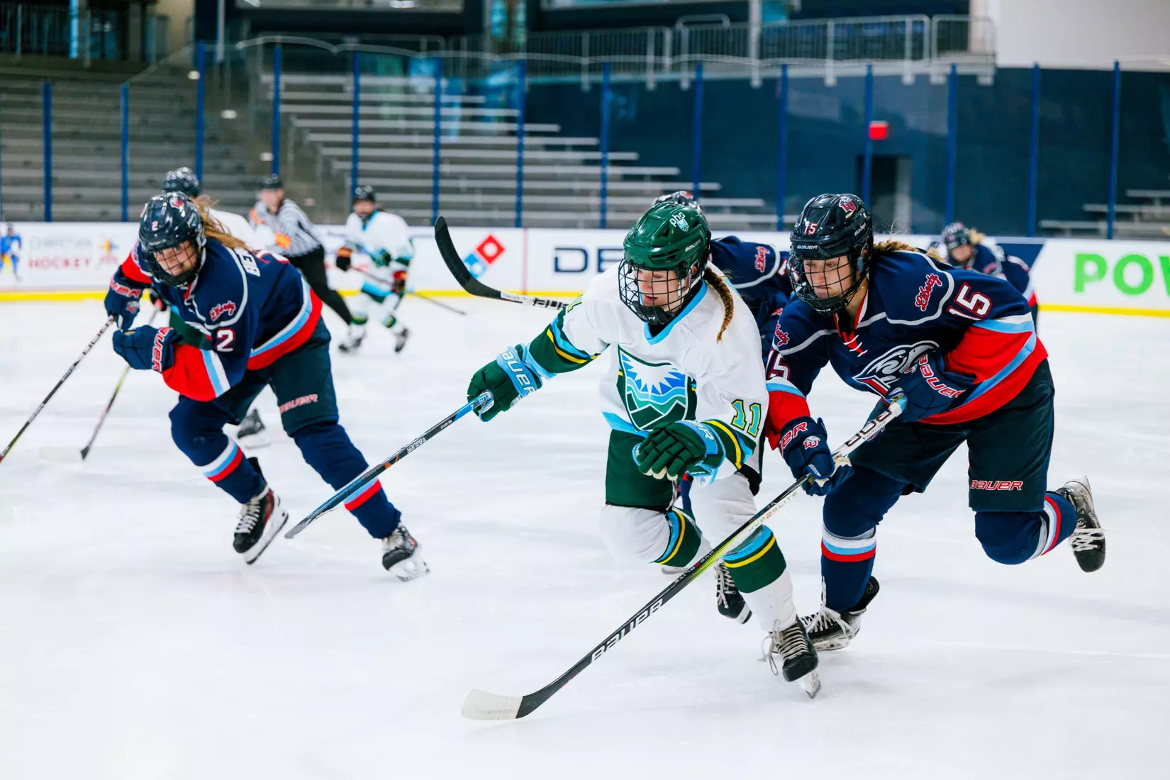 Liberty University’s Women’s D1 Hockey team takes on Purcell Hockey Academy on September 26, 2025 (Photo by Simon Barbre)
