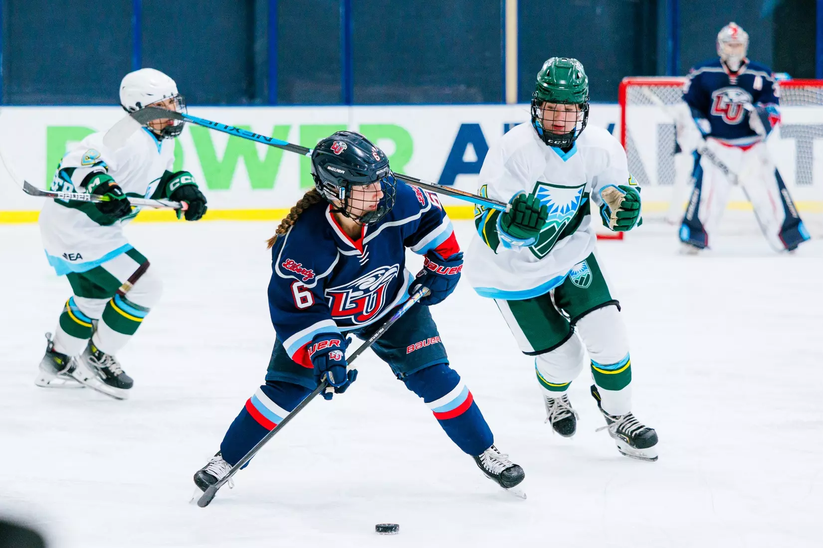 Liberty University’s Women’s D1 Hockey team takes on Purcell Hockey Academy on September 26, 2025 (Photo by Simon Barbre)