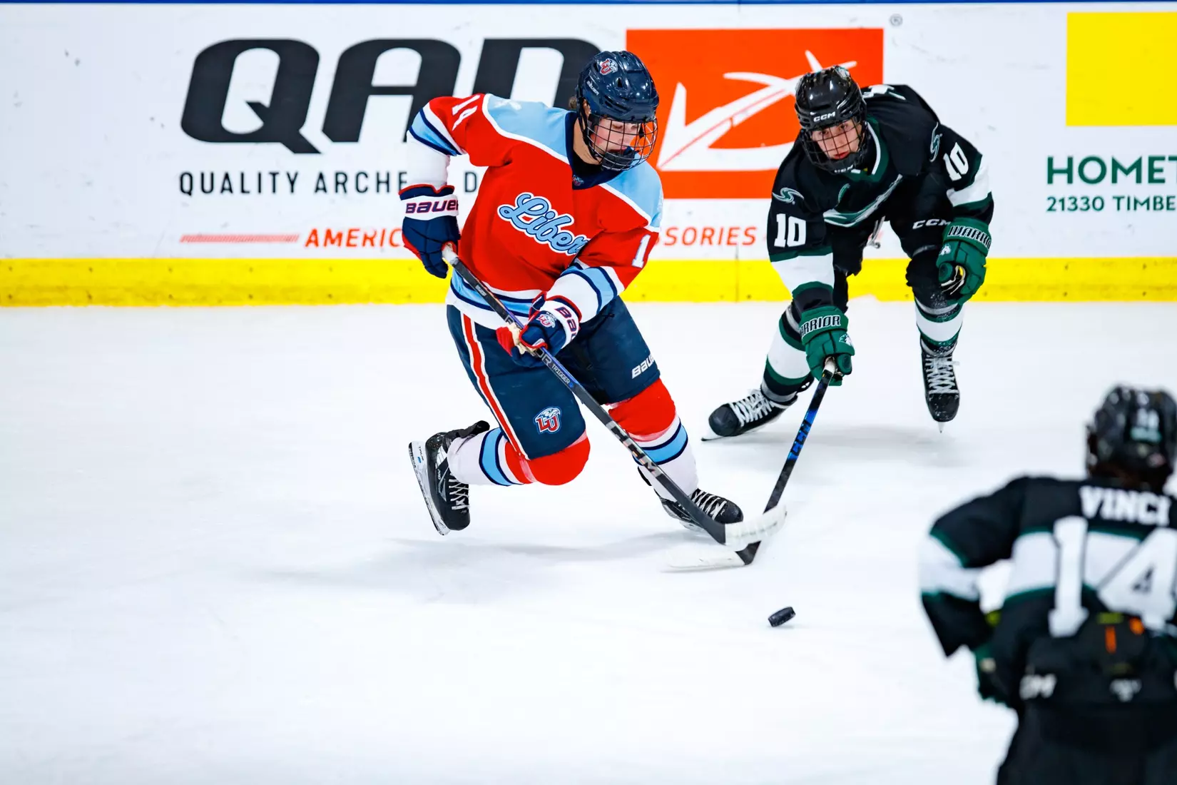 Liberty University’s Mens D3 Hockey team plays Stevenson on 27 September, 2025. (Photo by Ethan Smith)