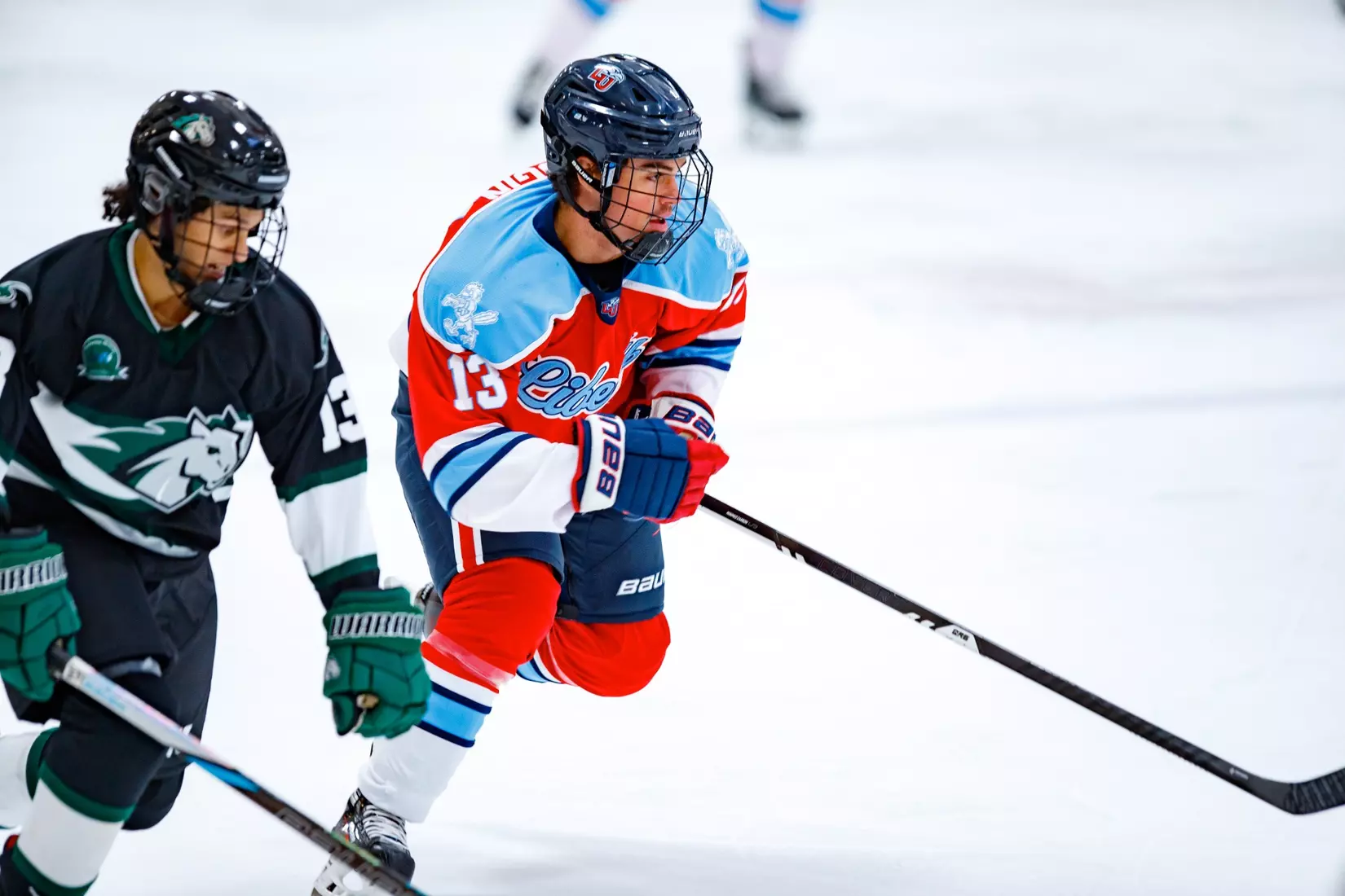 Liberty University’s Mens D3 Hockey team plays Stevenson on 27 September, 2025. (Photo by Ethan Smith)