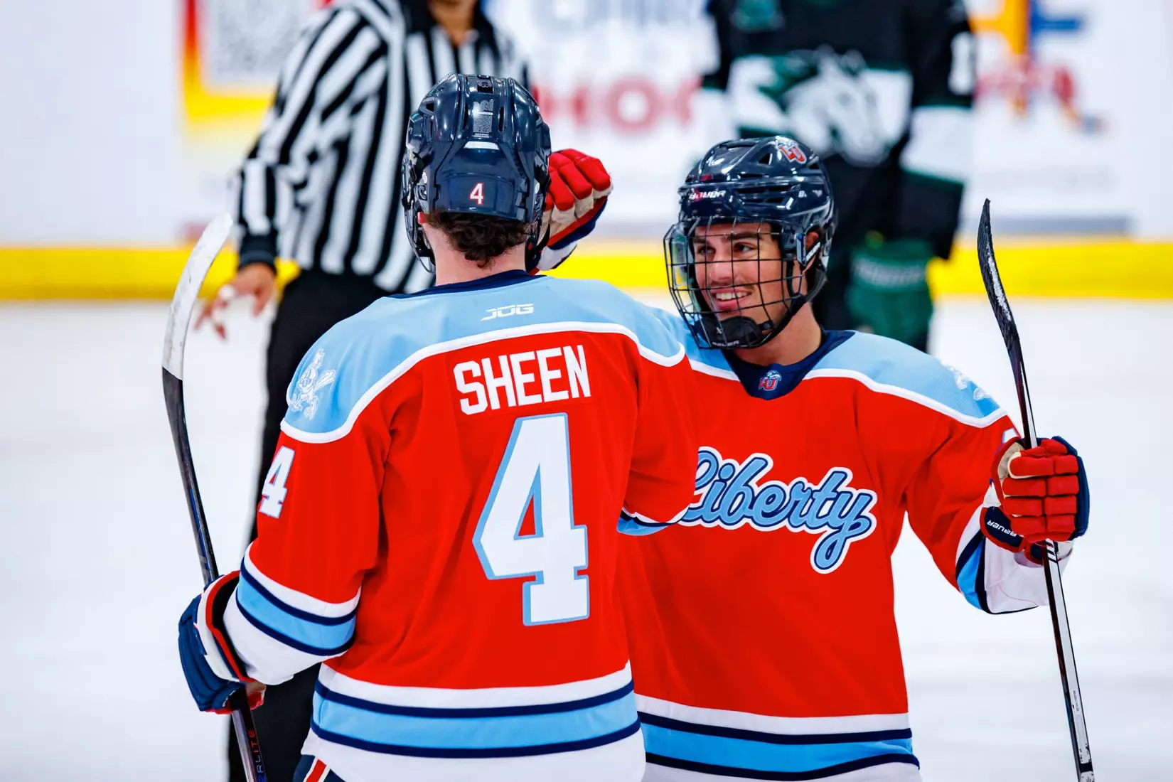 Liberty University’s Mens D3 Hockey team plays Stevenson on 27 September, 2025. (Photo by Ethan Smith)
