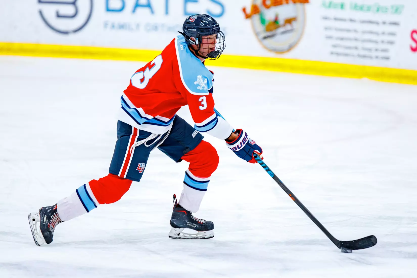 Liberty University’s Mens D3 Hockey team plays Stevenson on 27 September, 2025. (Photo by Ethan Smith)