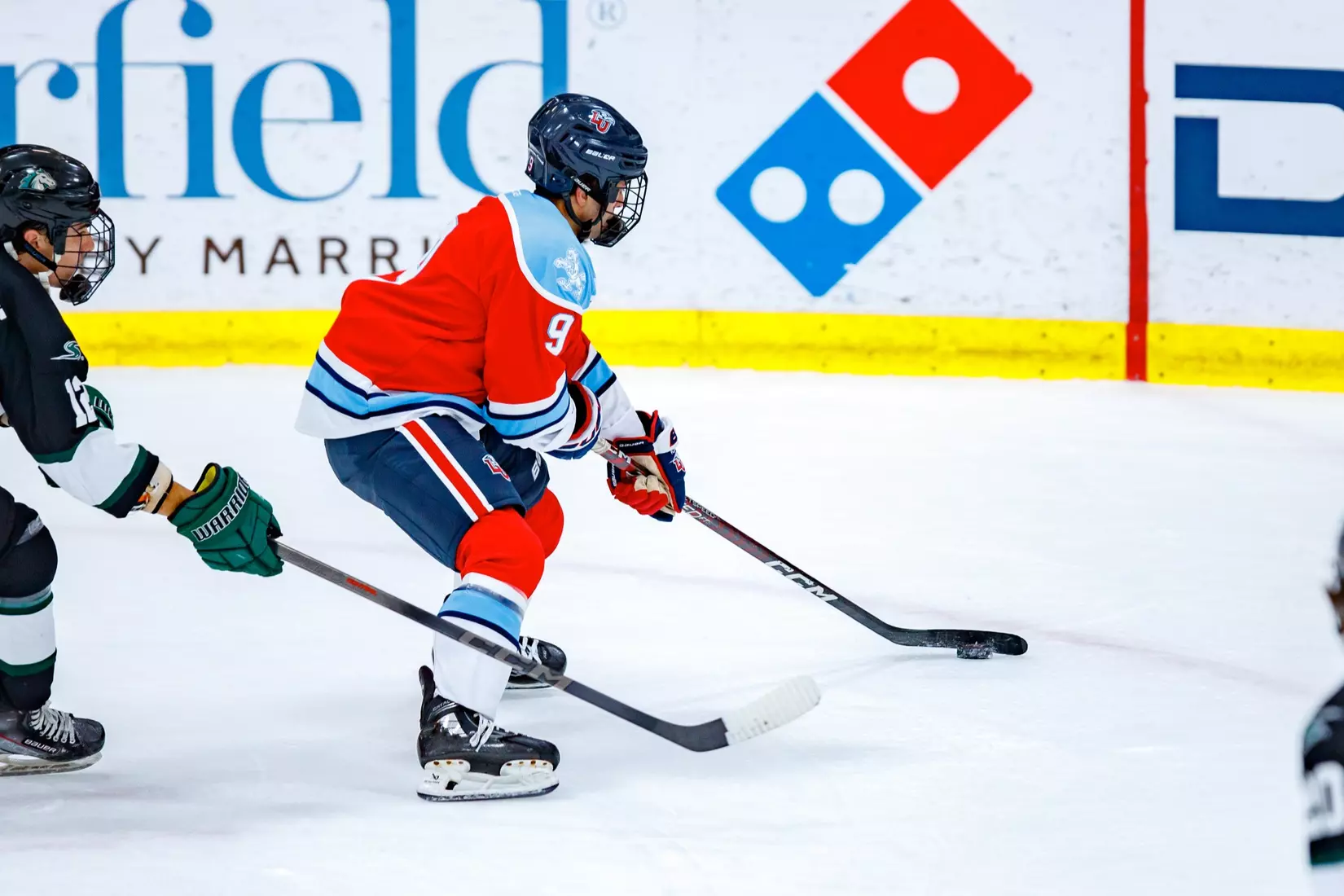 Liberty University’s Mens D3 Hockey team plays Stevenson on 27 September, 2025. (Photo by Ethan Smith)