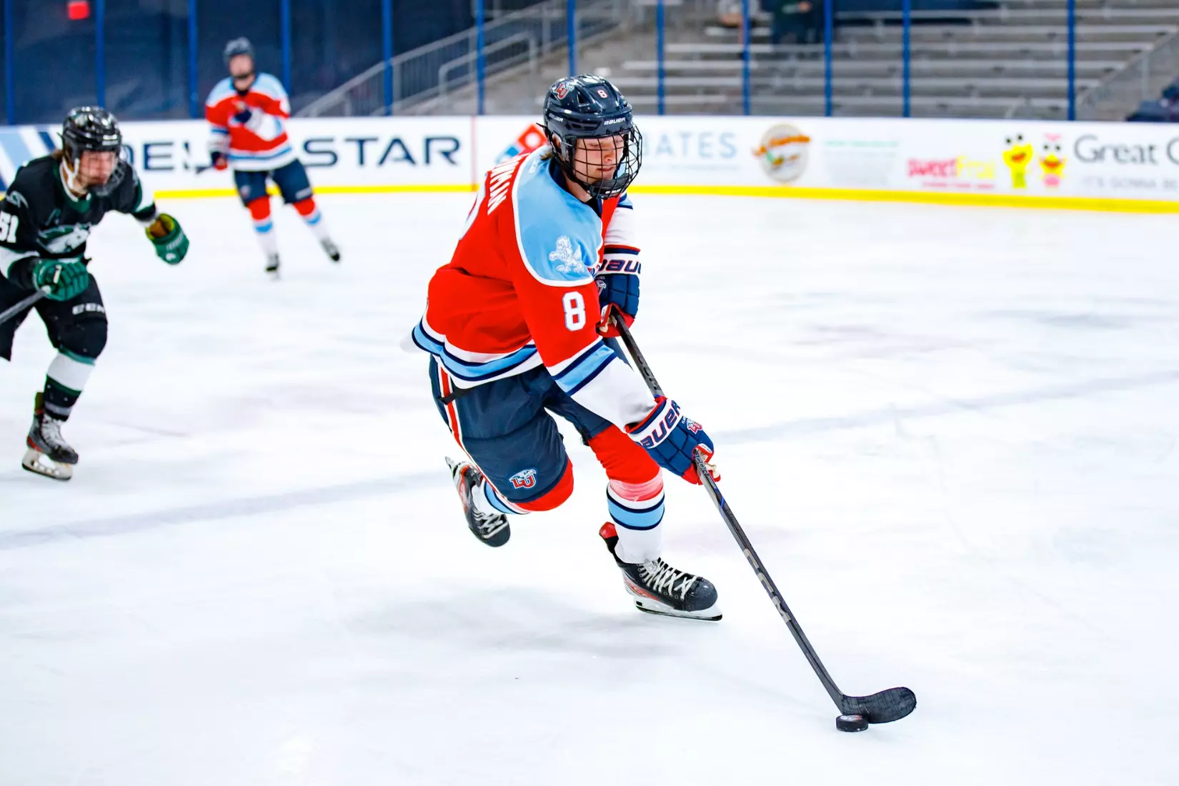 Liberty University’s Mens D3 Hockey team plays Stevenson on 27 September, 2025. (Photo by Ethan Smith)