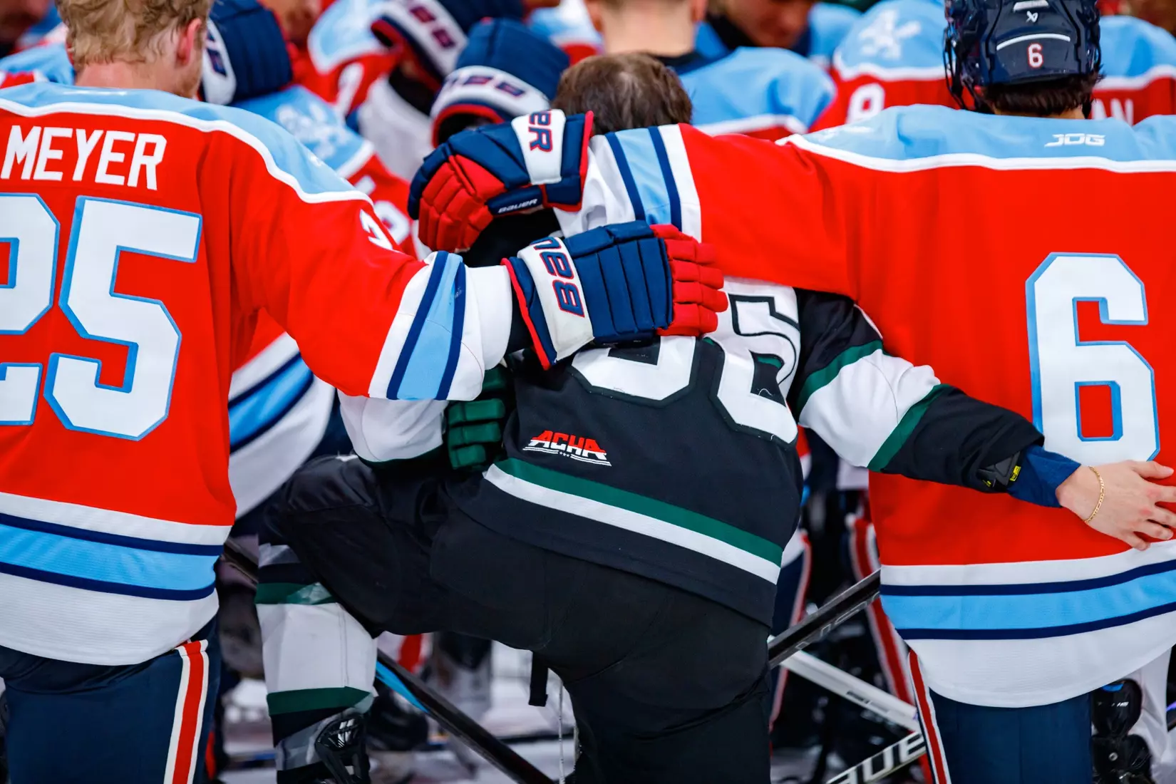 Liberty University’s Mens D3 Hockey team plays Stevenson on 27 September, 2025. (Photo by Ethan Smith)