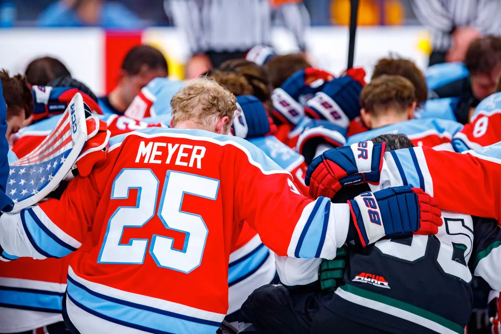 Liberty University’s Mens D3 Hockey team plays Stevenson on 27 September, 2025. (Photo by Ethan Smith)