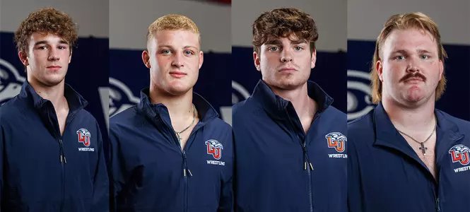 Liberty wrestlers at Virginia Duals