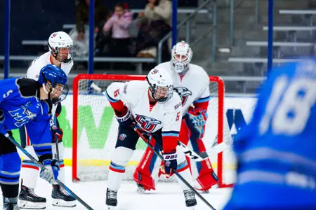 Men's D3 Hockey takes on Middle Tennessee State University in the Lahaye Ice Center on January 16, 2026 (Photo by Simon Barbre)