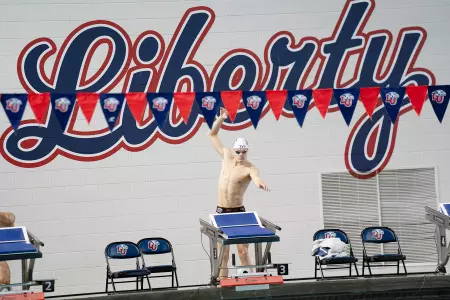 Liberty men's swimmer Natatorium