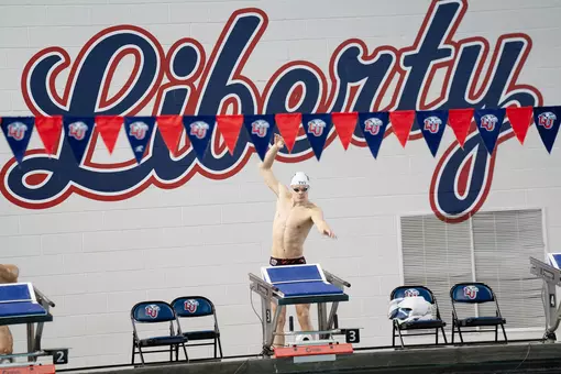 Liberty men's swimmer Natatorium