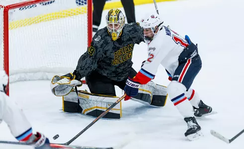 Luke Munroe scores vs. Adrian College