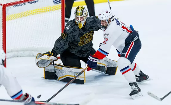 Luke Munroe scores vs. Adrian College