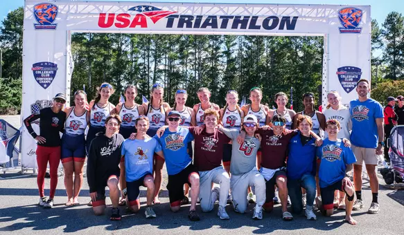 Triathlon team at Mid-Atlantic Conference Championships
