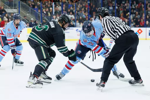 Sam Feamster faceoff vs. Ohio