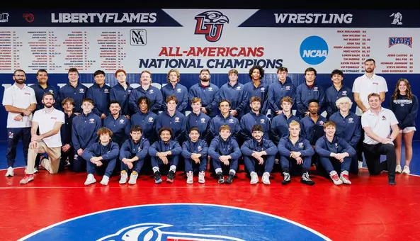 Men's wrestling team photo for NCWA Dual Nationals