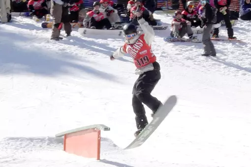 Snowboarder Maddie Morgan Massanutten