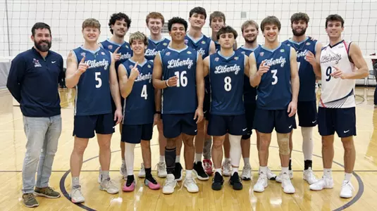 Men's volleyball at JMU Play Date