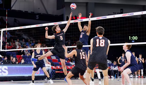 Liberty men's volleyball Austin Leach