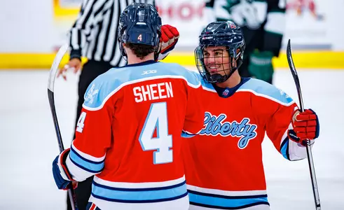 Thomas Mougin congratulates Brayden Sheen