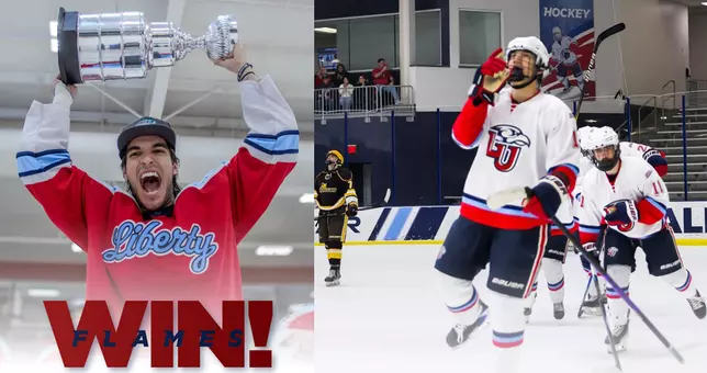 DIII men's hockey defenseman Tarin Perez and senior forward Zach Lemons