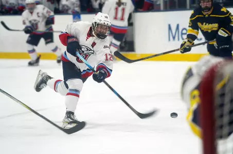 Haley Battles driving shot vs. Michigan-Dearborn