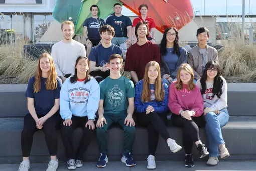 Racquetball team at Mall of America