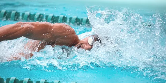 Tim Brown action swimmer