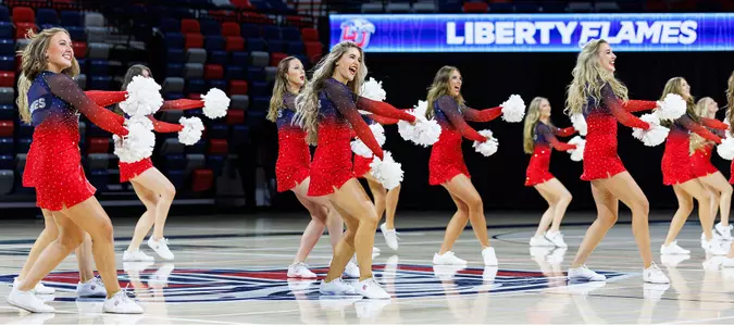 LU Dance Team performs at Flames Kickoff