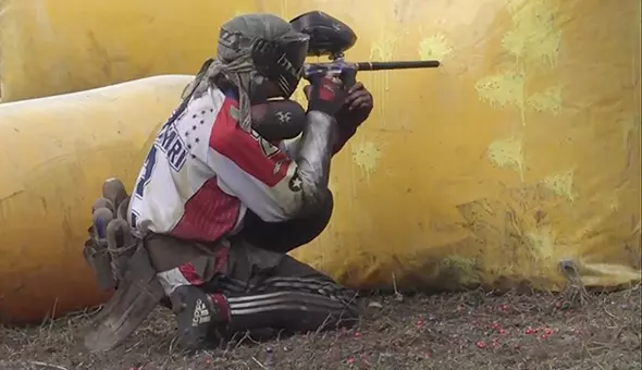 Blue line outplays Gold at paintball tournament in Maryland