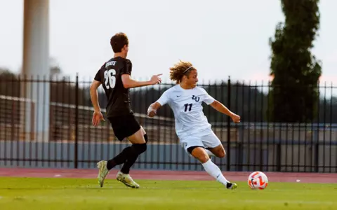 Men’s Soccer takes on USC Upstate at Osborne Stadium on September 16, 2023. (Photo by KJ Jugar)
