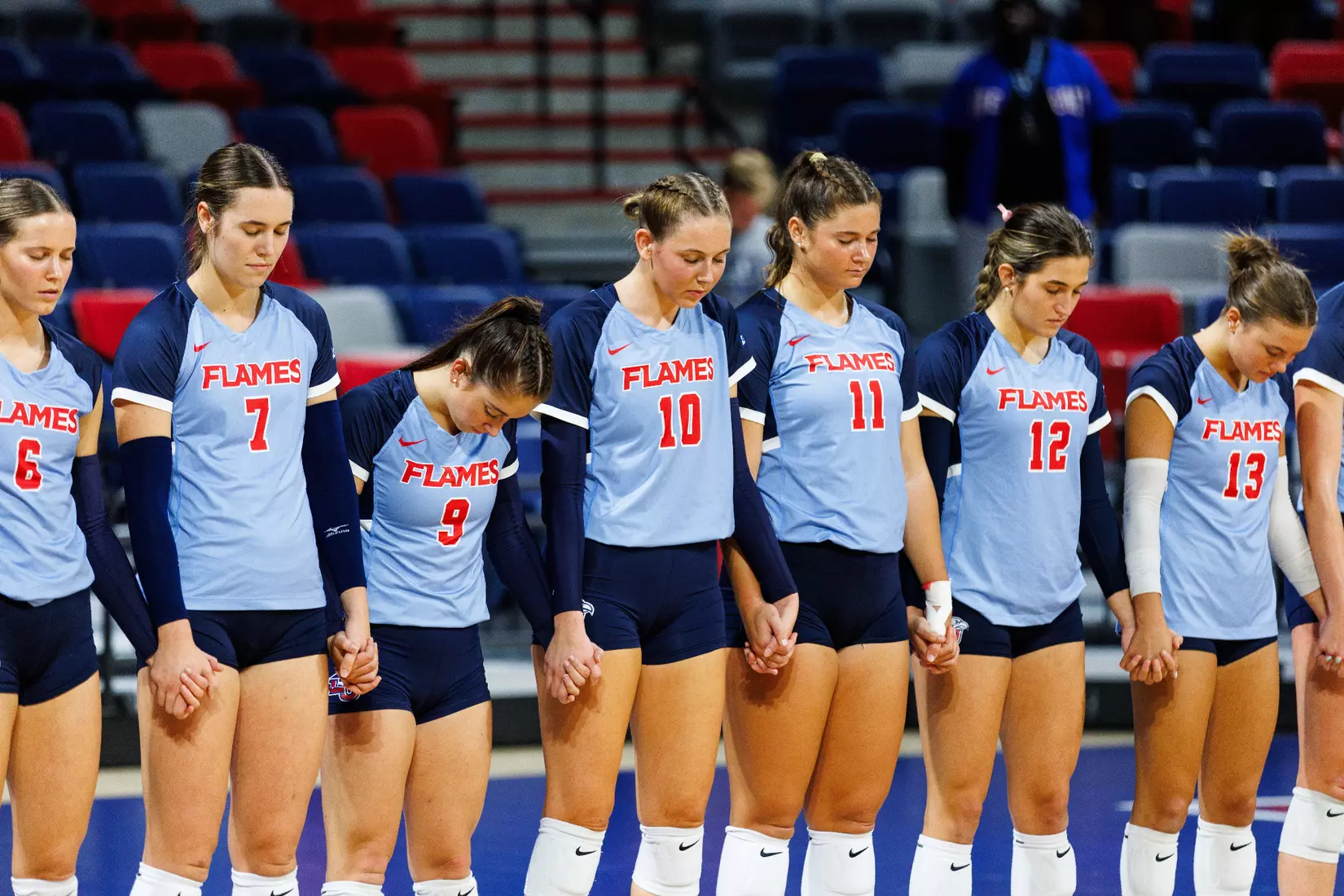 Liberty University's Women's Volleyball team takes on the New Mexico State Aggies at the Liberty Area on October 07, 2023. (Photo by: Jessie Jordan)