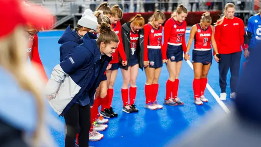 Field Hockey takes on Syracuse University at Duke University for the first round of the NCAA Championship on November 10, 2023. (Photo by KJ Jugar)