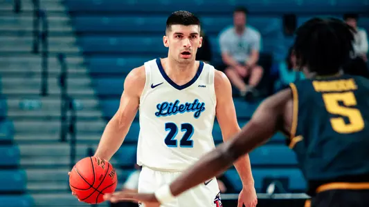 Men's Basketball Kyle Rode Recap Photo vs. Wichita State