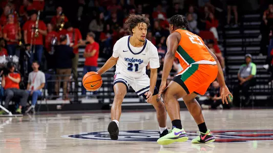Liberty University Men’s Basketball Team takes on Mid Atlantic Christian University Mustangs in the Liberty Arena on November 06, 2023. (Photo by: Jacob Summersgill)