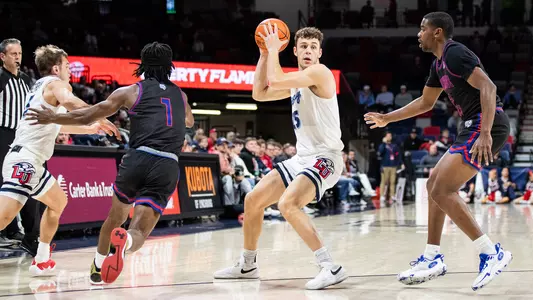 Liberty Men’s Basketball take on Tennessee State University in the Liberty Arena on December 13, 2023. (Photo by Ryan Anderson)