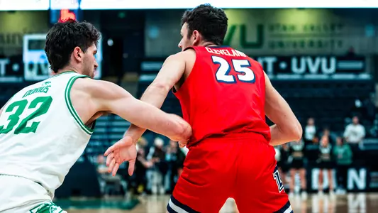 Men's Basketball Zach Cleveland Game Recap Photo at Utah Valley Dec. 20, 2023