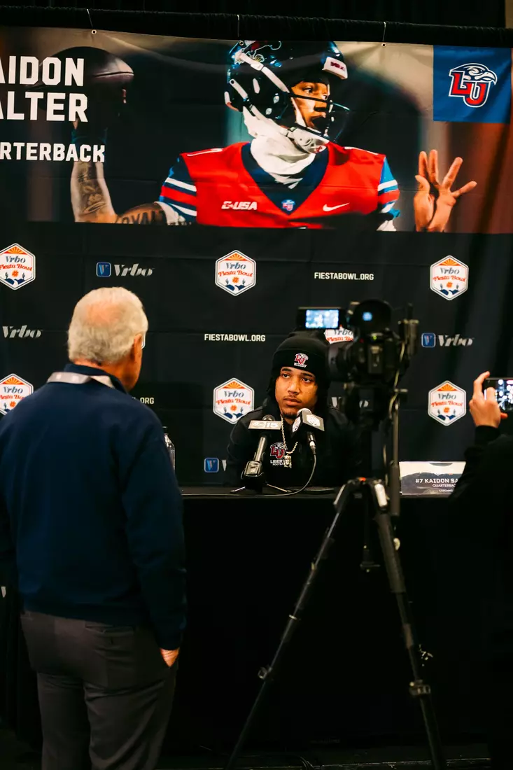 Liberty Football Fiesta Bowl Offensive Press Conference on December 28th, 2023. (Photo by Cassidy Paxton)
