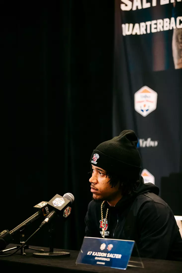Liberty Football Fiesta Bowl Offensive Press Conference on December 28th, 2023. (Photo by Cassidy Paxton)