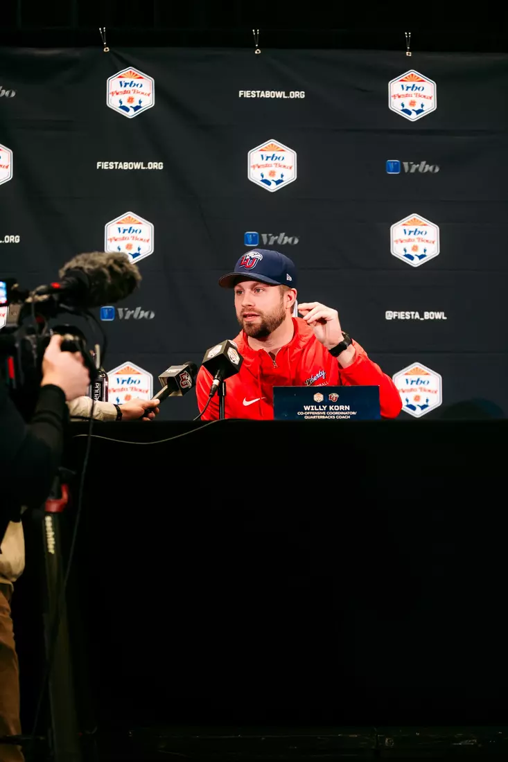 Liberty Football Fiesta Bowl Offensive Press Conference on December 28th, 2023. (Photo by Cassidy Paxton)